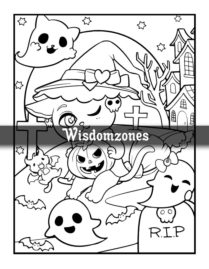 Creepy Cutie: Spooky Horror Jamboree Kawaii Pastel Goth Coloring Book for Adults and Teens Featuring Kawaii Cute Creepy Horror Gothic Creatures and ... (Artist Wisdom Stress Relaxation Series)